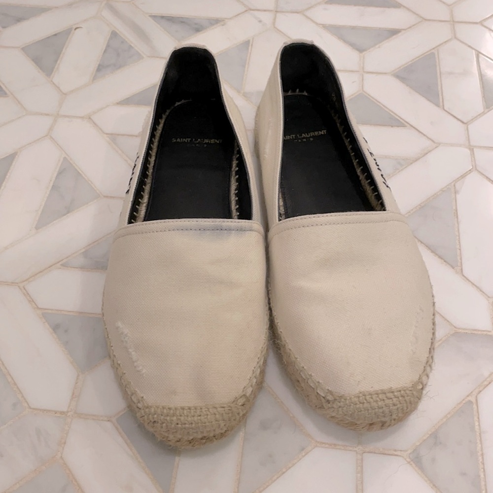 Saint Laurent canvas espadrilles